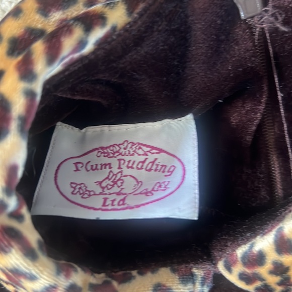 Girls velvet cheetah dress - Picture 4 of 6